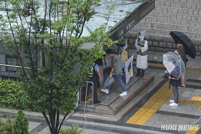 서울 중구 지하철2호선 시청역 인근. 쿠키뉴스 자료사진