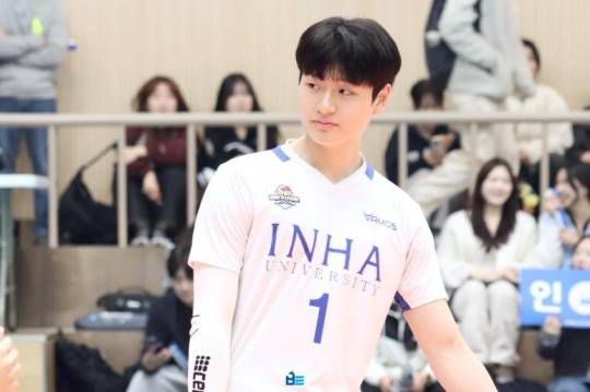 남자배구 U대회 남자 대표팀에 뽑힌 인하대의 윤경. 사진[연합뉴스]