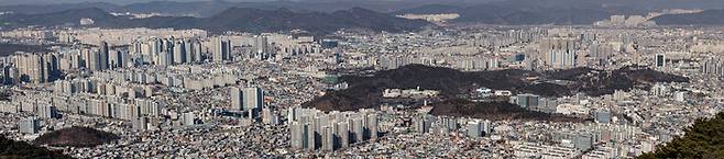 전국 악성 미분양 물량이 급증하는 모습이다. 사진은 대구 아파트 전경.(매경DB)