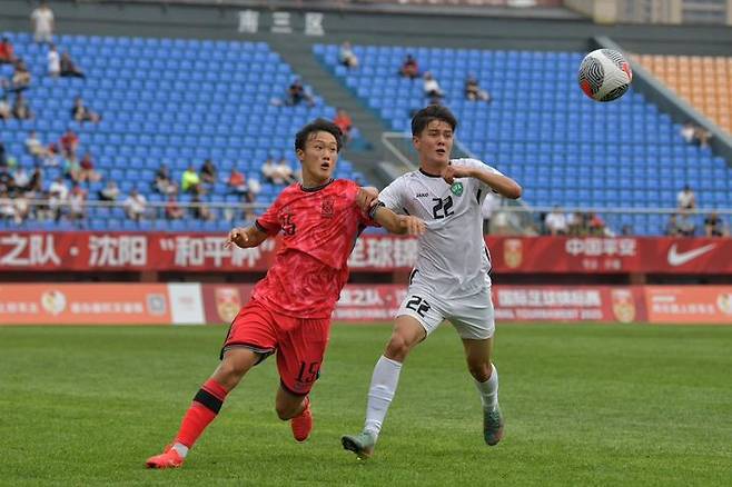 [서울=뉴시스]U-16 축구대표팀, 친선대회 첫 경기서 우즈벡에 1-0 승리. (사진=대한축구협회 제공)