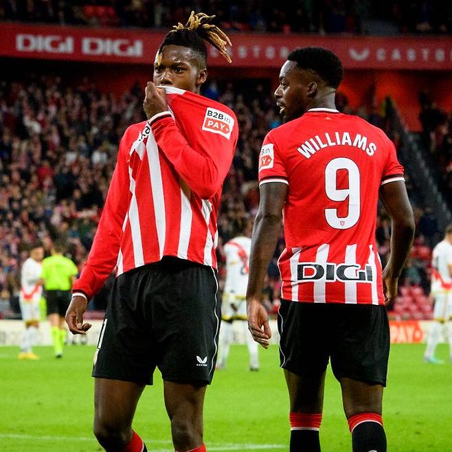 FC바르셀로나 이적을 거절하고 아틀레틱 클루브와 2035년까지 10년 재계약을 체결한 니코 윌리엄스. /AFPBBNews=뉴스1