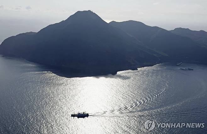 일본 가고시마현 아쿠세키지마 [교도 AP 연합뉴스 자료사진. 재판매 및 DB 금지]