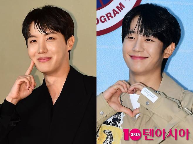 그룹 방탄소년단 제이홉, 배우 정해인/사진=텐아시아 사진DB