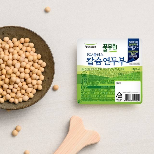 풀무원의 'PGA플러스 칼슘연두부'. / 사진=풀무원 홈페이지