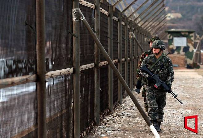 ▲군 당국은 GOP 총기난사 사건이 발생한 강원도 고성 22사단 지역에 '진돗개 하나'를 발령했다.