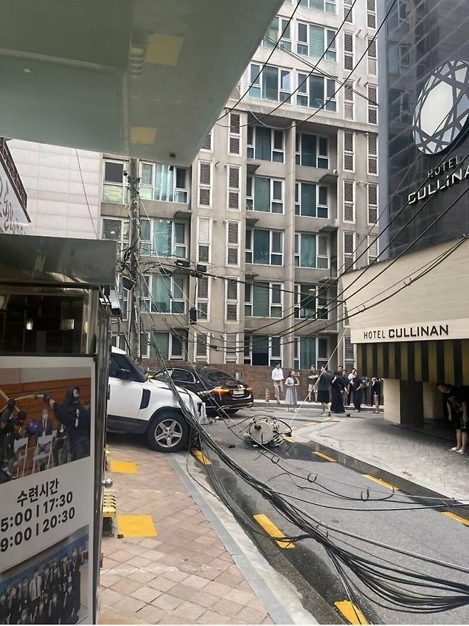 강남 발렛파킹 직원 대참사..