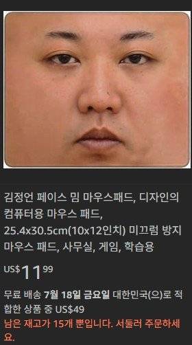 9102.JPG 아마존에서 판매중인 김정은 굿즈들