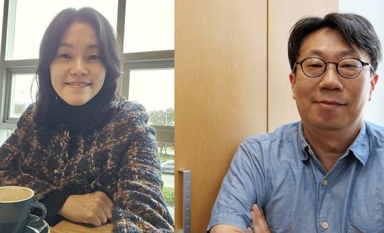 국립부경대 인문사회과학연구소의 최민경(왼쪽) 교수와 양민호 교수. 각가 서울, 전북 출신인 이들은 외지인의 관점에서 부산 사투리를 관찰하고 탐구한 ‘쓰잘데기 있는 사전:말끝마다 웃고 정드는 101가지 부산 사투리’를 집필했다. 책은 오는 14일 출간된다.