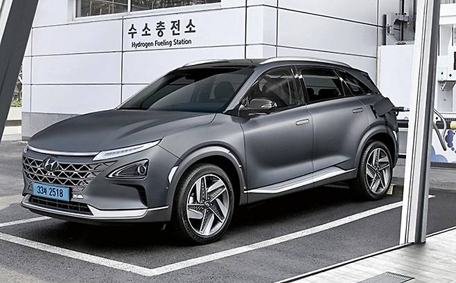 넥쏘 충전 장면 [사진출처=현대차]