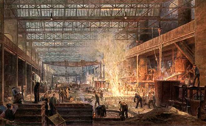 “새 주인이 유약하기 그지 없다는데...” 크루프 공장 묘사도.