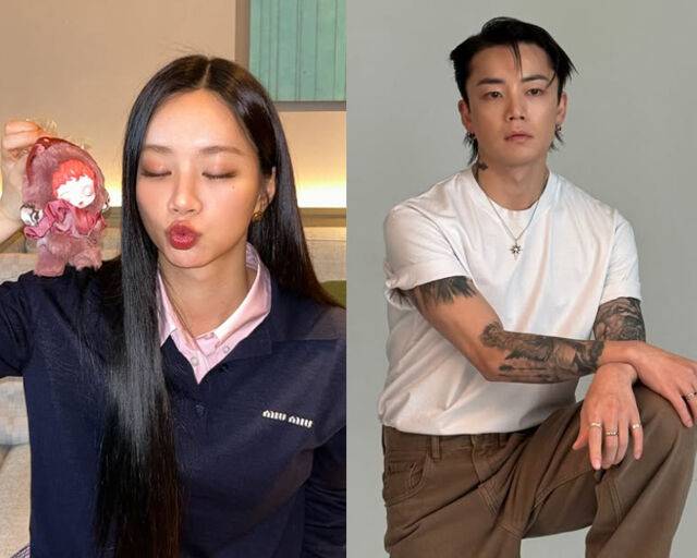 혜리는 영화 '빅토리'에서 우태와 인연을 맺었다. / (왼쪽) 혜리 소셜미디어, (오른쪽) 우태 소셜미디어