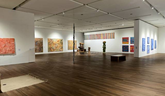 서울 관악구 서울대학교미술관에서 열리고 있는 ‘도상의 추상’ 전시 전경 / 김경미기자