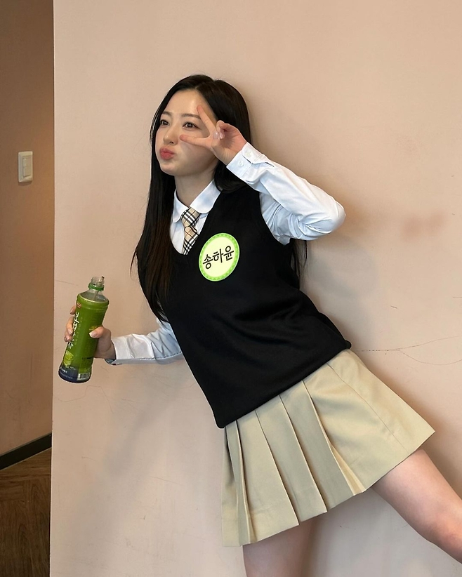 배우 송하윤. SNS캡처