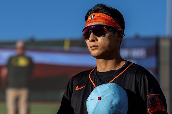 샌프란시스코 자이언츠 외야수 이정후가 6일 미국 캘리포니아주 새크라멘토의 수터 헬스 파크에서 2025 미국 메이저리그 애슬레틱스와의 원정경기에 5번타자 겸 중견수로 선발 출전한다. AP 연합뉴스