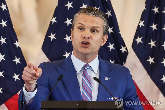 피트 헤그세스 미국 국방장관 [UPI 연합뉴스 자료사진]