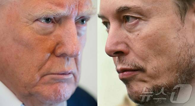 트럼프 vs 머스크. ⓒ AFP=뉴스1 ⓒ News1 강민경 기자