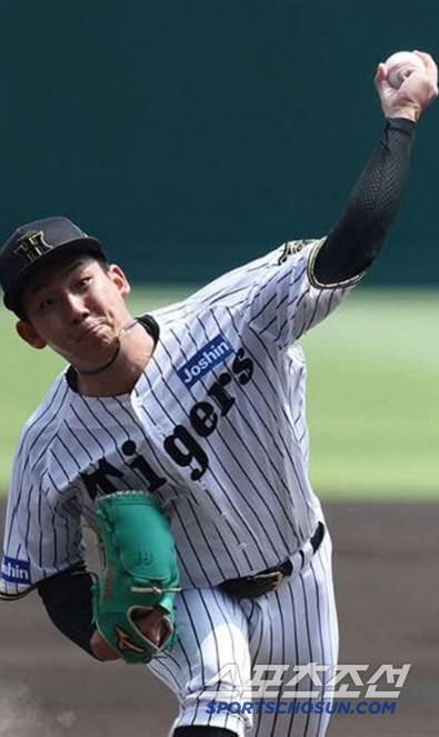 한신 좌완 이하라. 7일 현재 평균자책점 1.26-5승2패를 기록 중이다. 사진캡처=한신 타이거즈 SNS