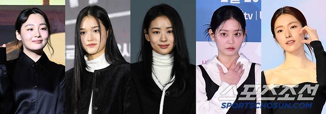 제4회 BSA 신인여우상 후보 김민하, 이수현, 이이담, 정수빈, 하영(왼쪽부터). 스포츠조선DB
