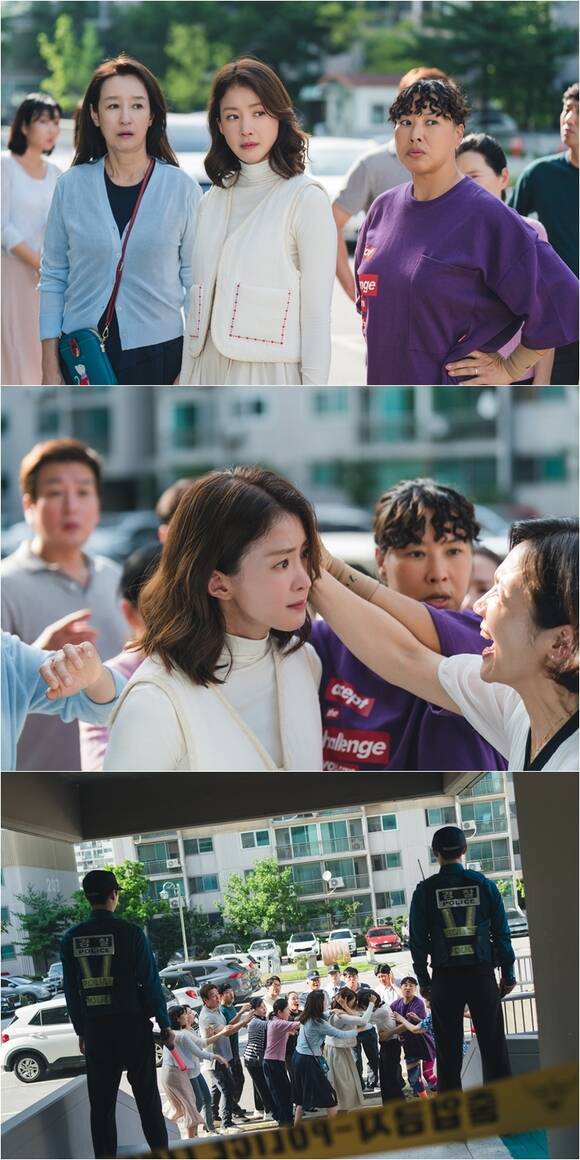 '살롱 드 홈즈' 7회에서는 공미리(이시영 분)가 한 아파트 주민과 갈등하는 모습 등이 그려진다. /ENA