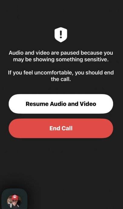 애플의 영상통화 서비스 페이스타임(Facetime)에 '노출 감지' 기능이 새롭게 추가된다. /사진=@iDeviceHelpus 엑스 캡처, 뉴시스