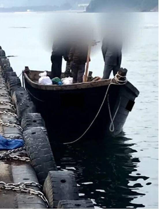 2019년 6월15일 강원 삼척항에서 발견됐던 북한 목선. 연합뉴스