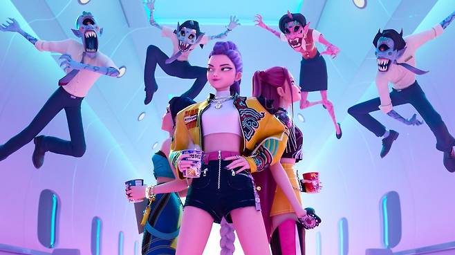A scene from Netflix hit ″KPop Demon Hunters″ [NETFLIX]