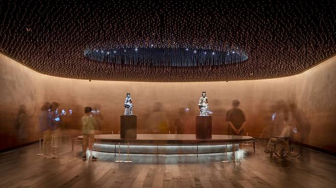 The Room of Quiet Contemplation at the National Museum of Korea [JOONGANG ILBO]