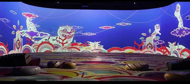 Immersive media art, newly launched in May, at the Immersive Digital Gallery 1 inside the National Museum of Korea [NATIONAL MUSEUM OF KOREA]
