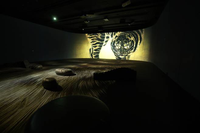 Immersive media art, newly launched in May, at the Immersive Digital Gallery 1 inside the National Museum of Korea [NATIONAL MUSEUM OF KOREA]