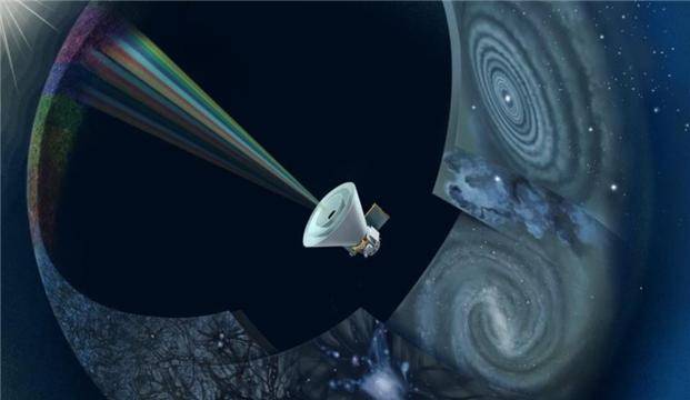 역사상 최초로 102가지 파장으로 우주를 지도화할 스피어엑스 일러스트. 한국천문연구원