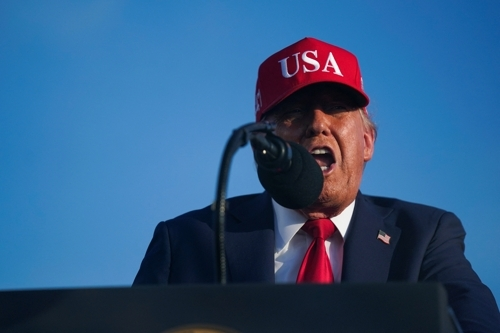 연설하는 도널드 트럼프 미국 대통령 [로이터 = 연합뉴스]