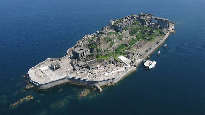 군함도(하시마 섬)/사진=유네스코 홈페이지