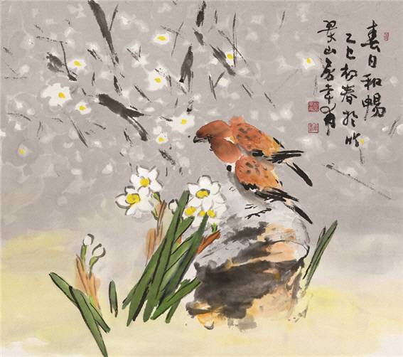 금봉 박행보 작 ‘고요한 뜰’