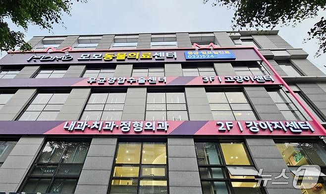 모모동물의료센터 전경 ⓒ 뉴스1 최서윤 기자