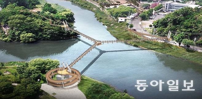 Y자형 출렁다리 조감도. 양평군 제공