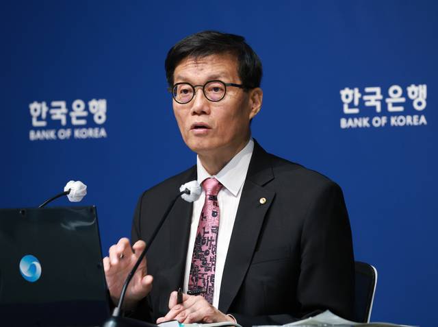 이창용 한국은행 총재가 지난 5월 29일 금융통화위원회 본회의 후 기자간담회에서 발언하고 있다. [한국은행 제공]