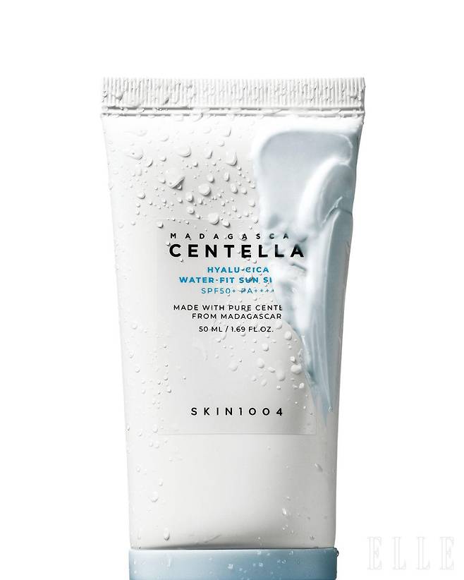 마다가스카르 센텔라 히알루-시카 워터핏 선 세럼 SPF 50⁺/PA⁺⁺⁺⁺, 1만9천원, SKIN1004.