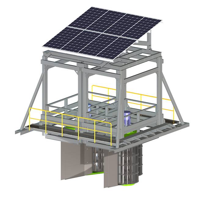 씨앤에이에너지의 차세대 분산형 수력발전 시스템.