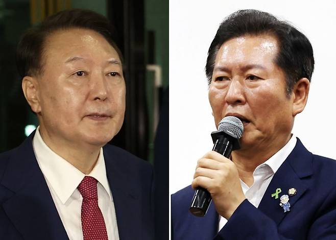 윤석열 전 대통령, 정청래 더불어민주당 의원/사진=연합뉴스