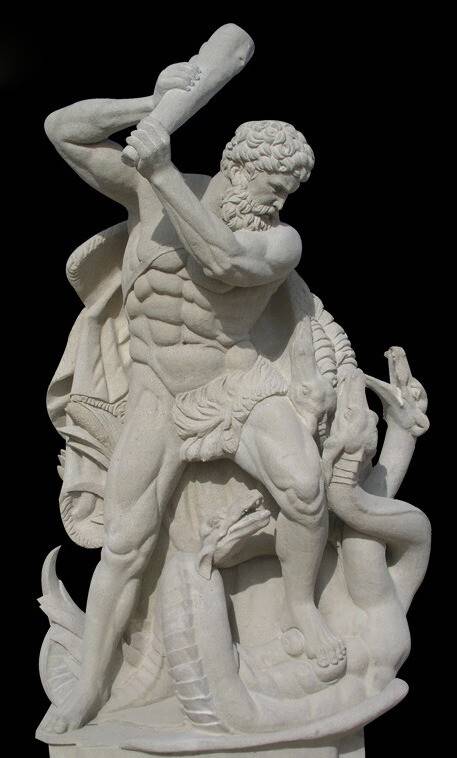 히드라의 머리를 치는 헤라클레스. 위키미디어 코먼스