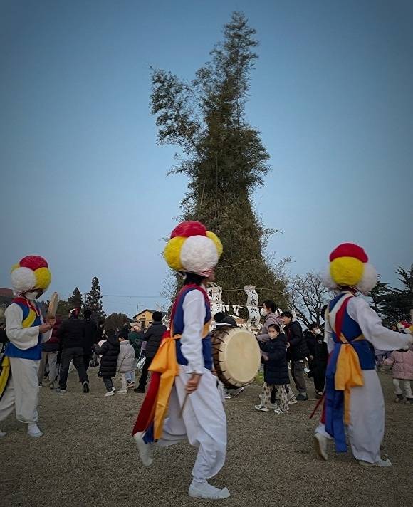 달집태우기 마을축제 현장  [사진=군산시 ]