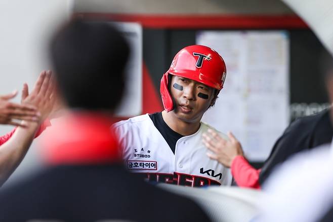 ▲뜨거운 타격감을 보이고 있는 고종욱 [KIA 타이거즈]