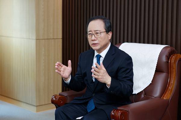 김석준 부산시교육감이 향후 추진할 정책을 설명하고 있다.  부산시교육청 제공