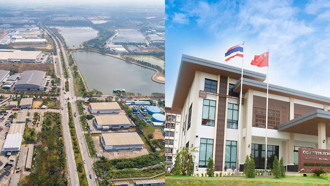 Amata Corp's network of plants, educational and cultural facilities situated within its integrated industrial estate (Amata Corp.)