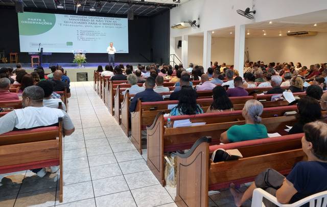 브라질 이스피리투산투주 빅토리아교회 교인들이 최근 주일예배를 위해 예배당에 모여있다. 김용철 선교사 제공