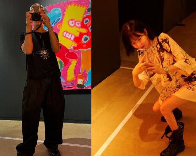 현아와 용준형은 서로가 서로를 찍어주고 있다. / 현아 소셜미디어 캡처