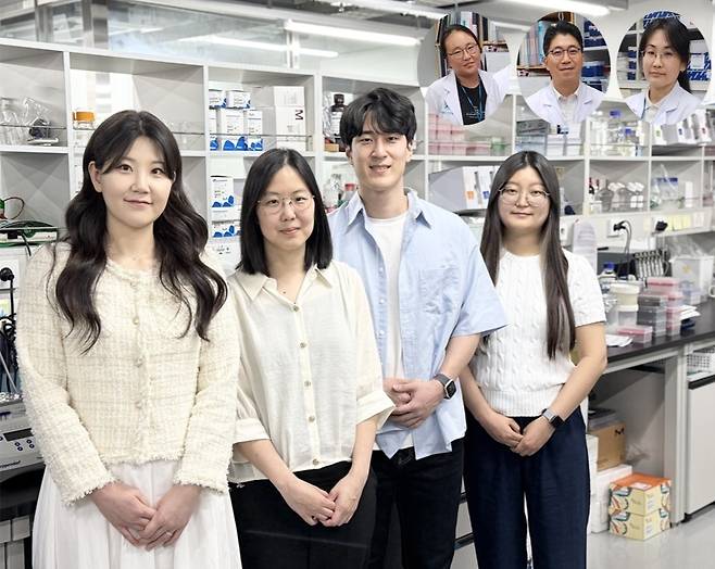 신개념 칸디다증 치료제를 개발한 KAIST 연구팀과 서울아산병원  정용필 교수팀(오른쪽 상단) [KAIST 제공]