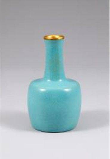 북송 여요 천청유 금구 지추병 北宋汝窑天青釉金口纸槌瓶 18×4×8.6cm *재판매 및 DB 금지