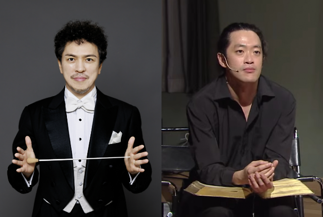 백윤학(왼쪽) 지휘자·권형준(오른쪽)