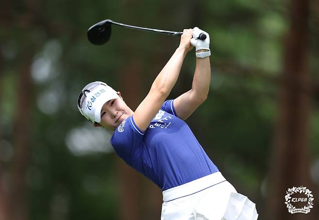 고지우의 호쾌한 드라이버 스윙. [KLPGA 제공. 재판매 및 DB 금지]